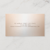 Elegant Professional Roos Gold Cirkel Visitekaartje (Achterkant)