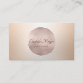 Elegant Professional Roos Gold Cirkel Visitekaartje (Voorkant)