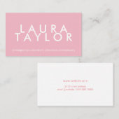 Elegant Professional Roze Visitekaartje (Voorkant / Achterkant)