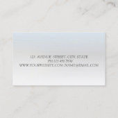 Elegant Professional Silver Bokeh Tree Women Visitekaartje (Achterkant)