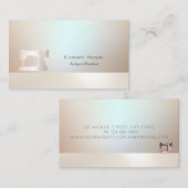 Elegant Professional Simple Gold Sewing Machine Visitekaartje (Voorkant / Achterkant)