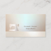 Elegant Professional Simple Gold Sewing Machine Visitekaartje (Voorkant)