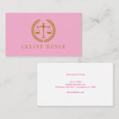 Elegant Professional Simple Minimalist Lawyer Visitekaartje (Voorkant / Achterkant)