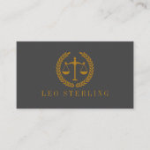 Elegant Professional Simple Minimalist Lawyer  Visitekaartje (Voorkant)