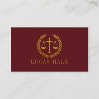 Elegant Professional Simple Minimalist Lawyer Visitekaartje