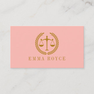 Elegant Professional Simple Minimalist Lawyer  Visitekaartje
