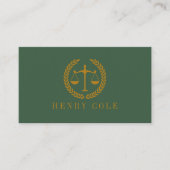 Elegant Professional Simple Minimalist Lawyer  Visitekaartje (Voorkant)