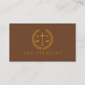 Elegant Professional Simple Minimalist Lawyer  Visitekaartje (Voorkant)