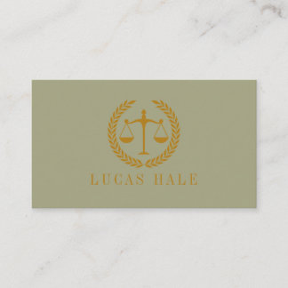 Elegant Professional Simple Minimalist Lawyer  Visitekaartje