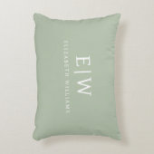 Elegant Professional Simple Monogram Minimalist Accent Kussen (Voorkant(Verticaal))
