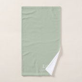 Elegant Professional Simple Monogram Minimalist Bad Handdoek (Handdoek)