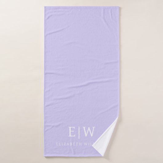 Elegant Professional Simple Monogram Minimalist Badhanddoek (Badhanddoek)