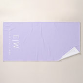 Elegant Professional Simple Monogram Minimalist Badhanddoek (Badhanddoek)