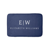Elegant Professional Simple Monogram Minimalist Badmat (Voorkant)