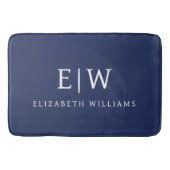 Elegant Professional Simple Monogram Minimalist Badmat (Voorkant)