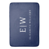 Elegant Professional Simple Monogram Minimalist Badmat (Voorkant Verticaal)