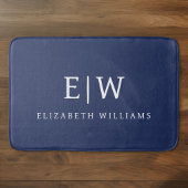 Elegant Professional Simple Monogram Minimalist Badmat