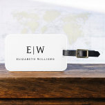 Elegant Professional Simple Monogram Minimalist Bagagelabel<br><div class="desc">Introductie van ons Elegant Professional Simple Monogram Minimalistisch Collectie: Verhoog uw stijl met tijdloze verfijning en ingetogen elegantie. Dit collectie is gemaakt met nauwgezette aandacht voor detail en bevat minimalistische design die zijn versierd met uw gepersonaliseerde monogram. Elk stuk straalt professionaliteit en verfijning uit, perfect voor het maken van een...</div>