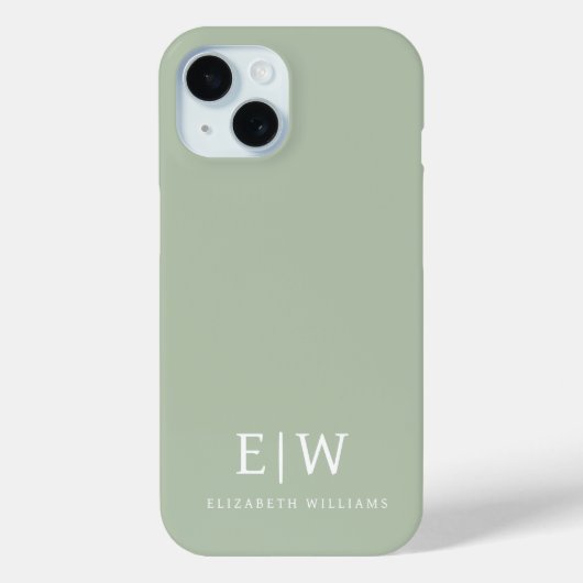 Elegant Professional Simple Monogram Minimalist Case-Mate iPhone Case (Achterkant)