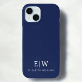 Elegant Professional Simple Monogram Minimalist Case-Mate iPhone Case