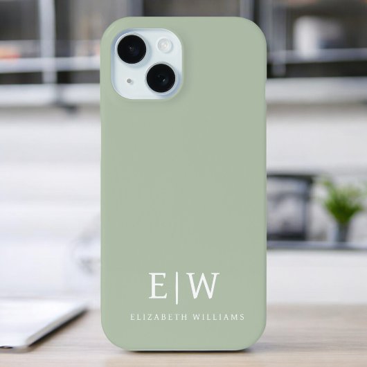 Elegant Professional Simple Monogram Minimalist Case-Mate iPhone Case