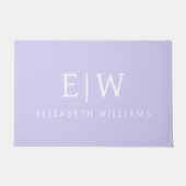 Elegant Professional Simple Monogram Minimalist Deurmat (Voorkant)