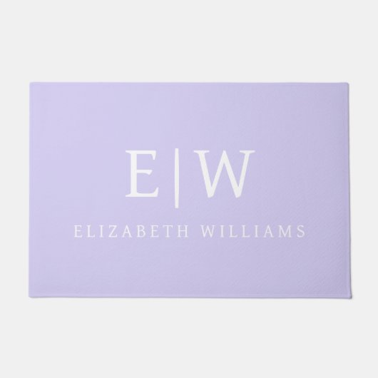 Elegant Professional Simple Monogram Minimalist Deurmat (Voorkant)