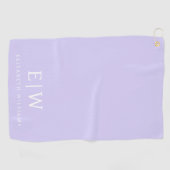 Elegant Professional Simple Monogram Minimalist Golfhanddoek (Horizontaal)