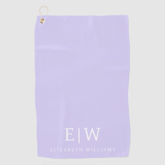 Elegant Professional Simple Monogram Minimalist Golfhanddoek (Voorkant)