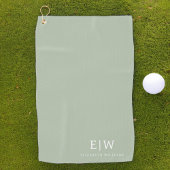 Elegant Professional Simple Monogram Minimalist Golfhanddoek