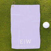 Elegant Professional Simple Monogram Minimalist Golfhanddoek
