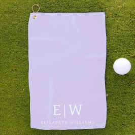 Elegant Professional Simple Monogram Minimalist Golfhanddoek