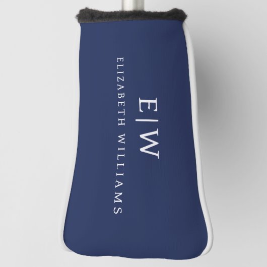 Elegant Professional Simple Monogram Minimalist Golfheadcover (Draai 90)