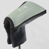 Elegant Professional Simple Monogram Minimalist Golfheadcover (3/4 voorkant)