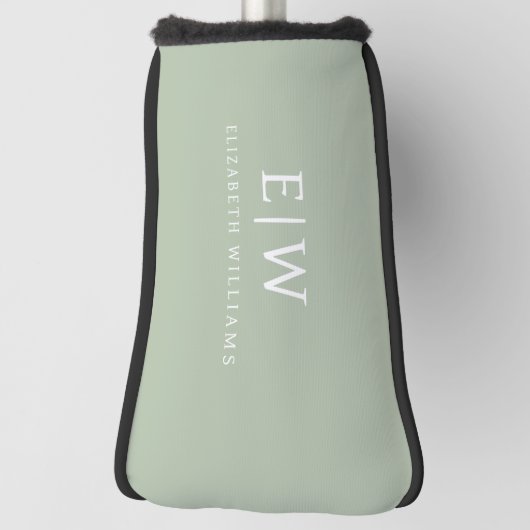 Elegant Professional Simple Monogram Minimalist Golfheadcover (Draai 90)