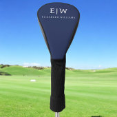 Elegant Professional Simple Monogram Minimalist Golfheadcover