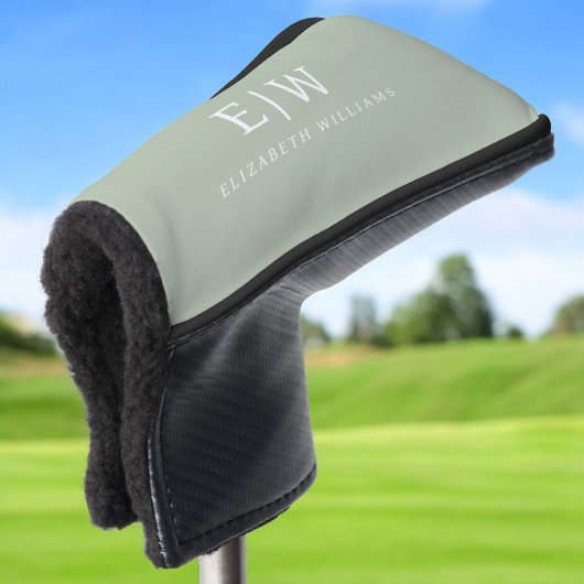 Elegant Professional Simple Monogram Minimalist Golfheadcover