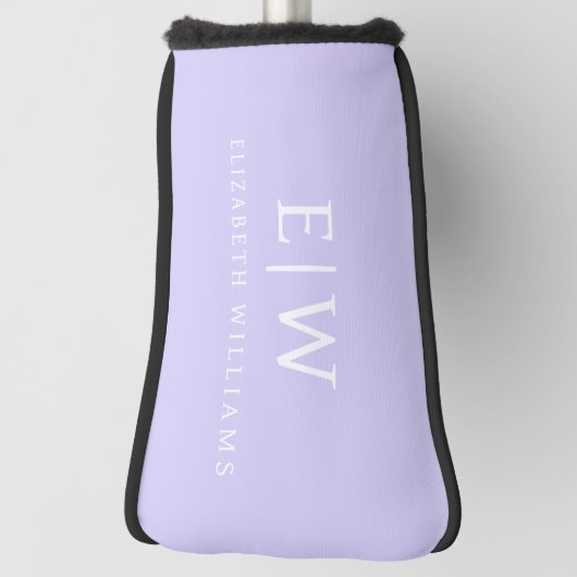 Elegant Professional Simple Monogram Minimalist Golfheadcover (Draai 90)