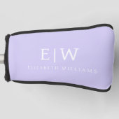 Elegant Professional Simple Monogram Minimalist Golfheadcover (Voorkant)
