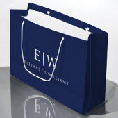 Elegant Professional Simple Monogram Minimalist Groot Cadeauzakje