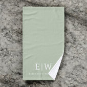 Elegant Professional Simple Monogram Minimalist Handdoek