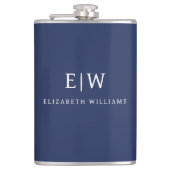 Elegant Professional Simple Monogram Minimalist Heupfles (Voorkant)