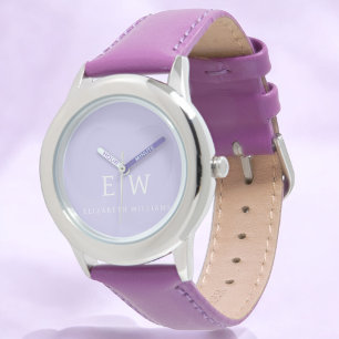 Elegant Professional Simple Monogram Minimalist Horloge