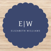 Elegant Professional Simple Monogram Minimalist Kartonnen Onderzetters