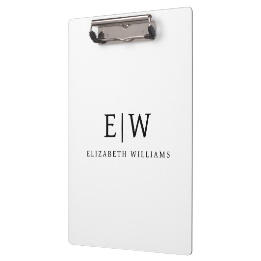 Elegant Professional Simple Monogram Minimalist Klembord (Links)
