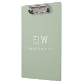 Elegant Professional Simple Monogram Minimalist Klembord (Links)