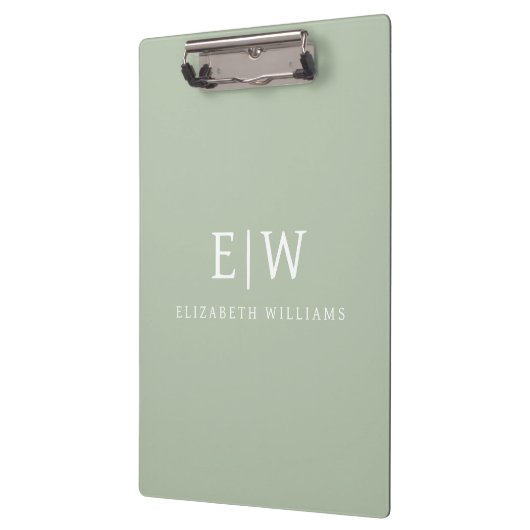 Elegant Professional Simple Monogram Minimalist Klembord (Links)