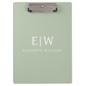 Elegant Professional Simple Monogram Minimalist Klembord (Voorkant)