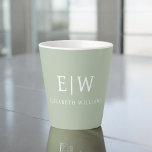 Elegant Professional Simple Monogram Minimalist Latte Mok<br><div class="desc">Introductie van ons Elegant Professional Simple Monogram Minimalistisch Collectie: Verhoog uw stijl met tijdloze verfijning en ingetogen elegantie. Dit collectie is gemaakt met nauwgezette aandacht voor detail en bevat minimalistische design die zijn versierd met uw gepersonaliseerde monogram. Elk stuk straalt professionaliteit en verfijning uit, perfect voor het maken van een...</div>