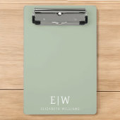 Elegant Professional Simple Monogram Minimalist Mini Klembord